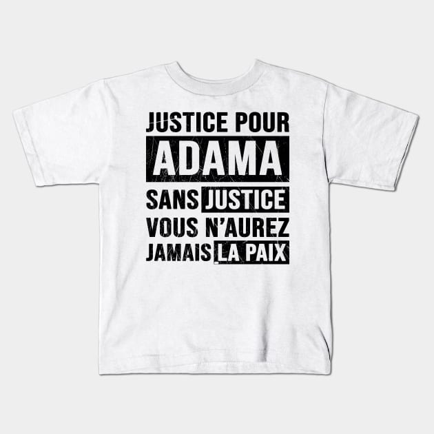 Justice Pour ADAMA Kids T-Shirt by CF.LAB.DESIGN